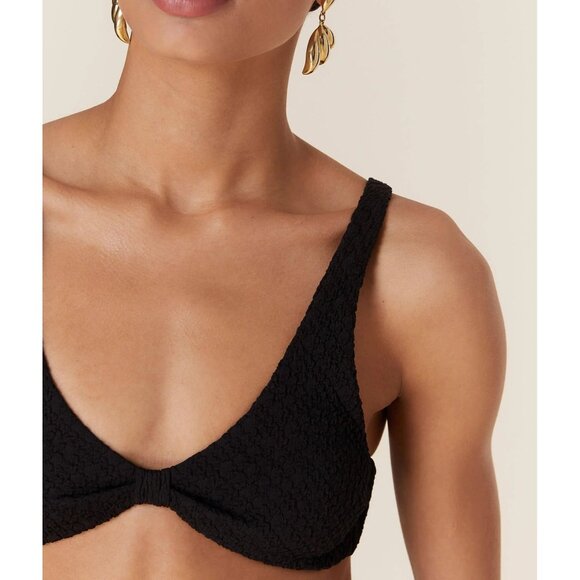 Andie Swim The Amor Top Black Popcorn Size Small - Picture 7 of 10